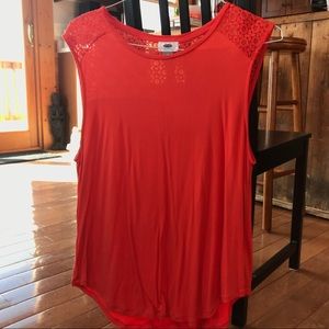 Old Navy Laced-Shoulder Tank